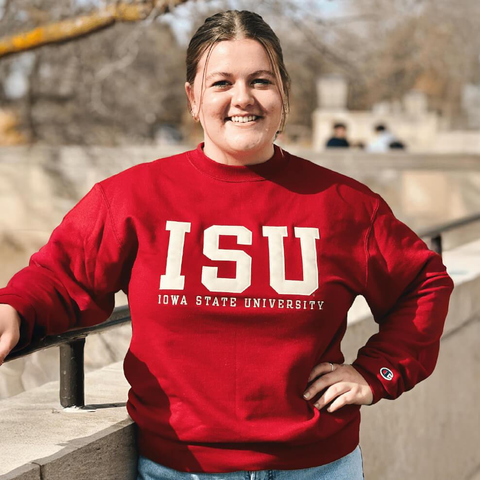 Iowa state sales crew neck sweatshirt
